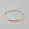 18k Greek Key 3mm Bangle 3.6g