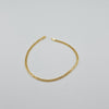 18k Mini Tight Curb 3mm Bracelet 2.2g