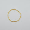 18k Rope 3mm Bracelet 2.96