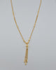 18k Balls & Tassle Necklace 6.7g
