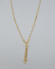 18k Balls & Tassle Necklace 6.7g