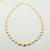 18k Square Flat Bead Necklace 12.7g