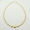 18k Square Flat Bead Necklace 12.7g