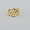 18k Multi Row Wave S9 Ring 4.1g