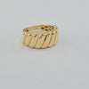 18k Multi Row Wave S9 Ring 4.1g