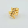 18k Leaf S7.25 Ring 7.3g