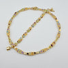 18k Multicolored Stone Bracelet 13.9g