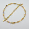 18k Multicolored Stone Bracelet 13.9g