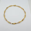 18k Multicolored Stone Bracelet 13.9g
