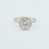 LD 624425985 CD 2.02 D 2.47ct Round Halo Ring