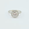 LD 624425985 CD 2.02 D 2.47ct Round Halo Ring