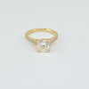 LD 710511095 CD 2.04ct D 2.38ct Square Cushion Ring