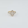 LD CD 1ct D 1.62ct Marquise Halo Ring