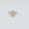 LD CD 1ct D 1.62ct Marquise Halo Ring