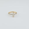 LD CD 1ct D 1.28ct Marquise Cut Gold Ring