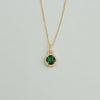 Diamond 18k D- Sapphire Necklace