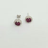Diamond 18k D- Ruby Earrings