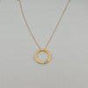 18k Circle Necklace 5.7g