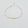 18k Paper Clip Mini Bracelet 0.4 g