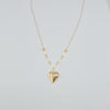 18k Heart and Paperclip Necklace 0.9 g