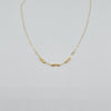 18k Beads and Paperclip Necklace 0.9 g