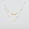18k Beaded Heart Harmony Necklace 0.9 g