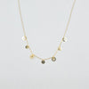 18k Golden Halo Charm Necklace 0.9 g
