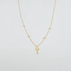18k Clover and Beads Necklace 0.9 g