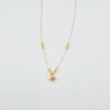 18k Heart Beaded Necklace 0.9 g