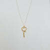 18k Serpent Key Design Thin Necklace 0.4 g