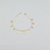 18k Halos and Petal Charm Bracelets 1g