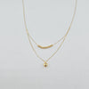 18k Heart and Beads Thin Necklace 0.9 g