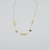 18k Flower and Beads Thin Bracelet 0.7 g
