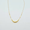 18k Paperclip and Beads Necklace 1 g