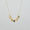 Circle and Beads Thin Necklace 1 g