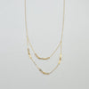 18k Beads and Loop Thin Necklace 1.1 g