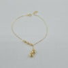 18k 2Hearts and Beads Thin Bracelet 0.5g