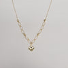 18k Gold Clover Link Pendant Necklace 1.3g