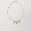 18k Triple Bead Bracelet 2.7g