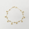 18k Hanging Bead Bracelet 3.8g