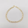 18k Figaro 4mm Bracelet 1.8g