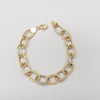 18k Oval Link Bracelet 7.4g