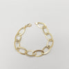 18k Greek Key Link Bracelet 3.3g