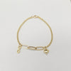 18k Infinity Heart Bracelet 3.3g