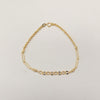 18k Rope Paperclip Bracelet 1.5g