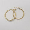 18k Hoop 25mm Earrings 1.7g