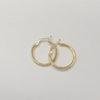 18k Hoop 15mm Earrings 1.1g