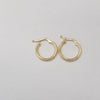 18k Hoop 13mm Earrings 0.9g
