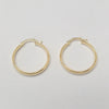 18k Hoop 23mm Earrings 1.5g