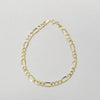 18k Figaro 4mm Bracelet 1.7g
